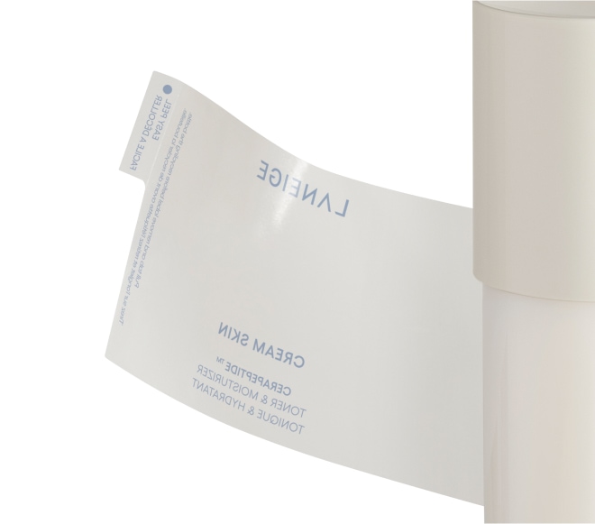 laneige cream skin's Easy Peel label