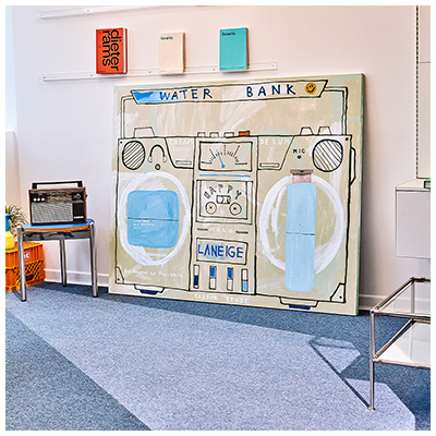 Waterbank Cream and Serum Illustration Exhibition Site